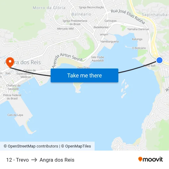 12 - Trevo to Angra dos Reis map