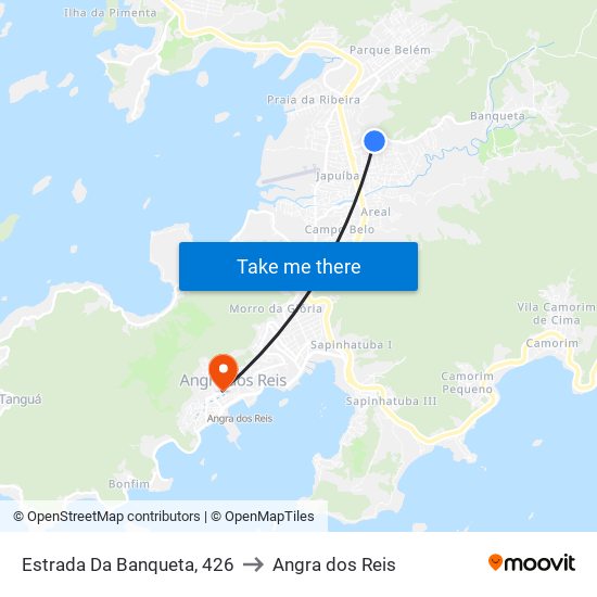 Estrada Da Banqueta, 426 to Angra dos Reis map