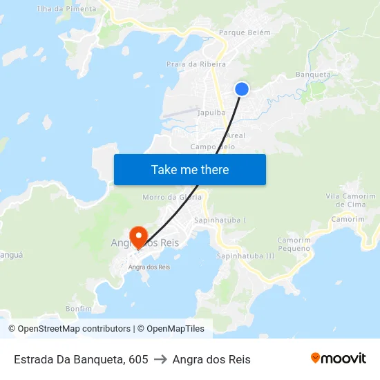 Estrada Da Banqueta, 605 to Angra dos Reis map