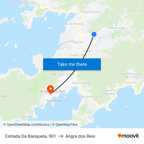 Estrada Da Banqueta, 901 to Angra dos Reis map