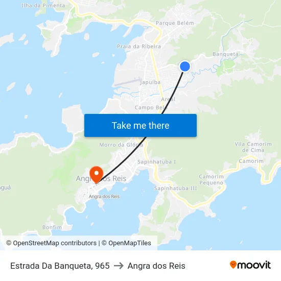 Estrada Da Banqueta, 965 to Angra dos Reis map