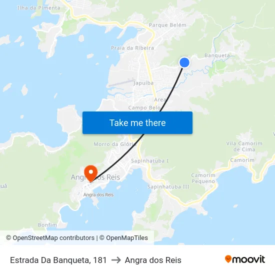 Estrada Da Banqueta, 181 to Angra dos Reis map