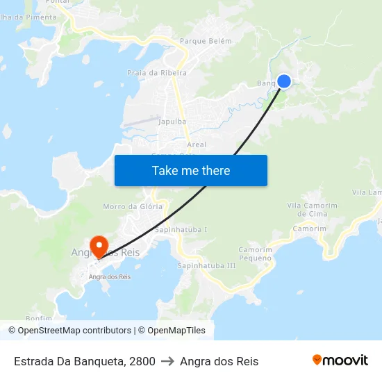 Estrada Da Banqueta, 2800 to Angra dos Reis map