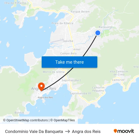 Condomínio Vale Da Banqueta to Angra dos Reis map