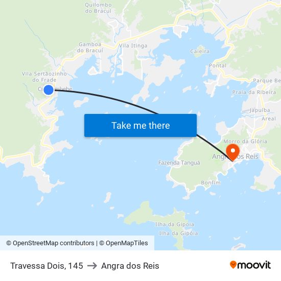 Travessa Dois, 145 to Angra dos Reis map