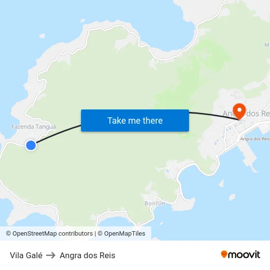 Vila Galé to Angra dos Reis map