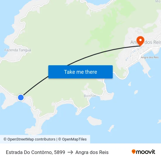 Estrada Do Contôrno, 5899 to Angra dos Reis map