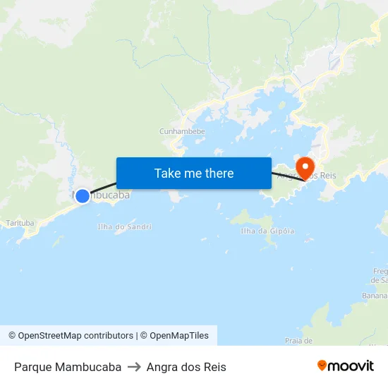 Parque Mambucaba to Angra dos Reis map