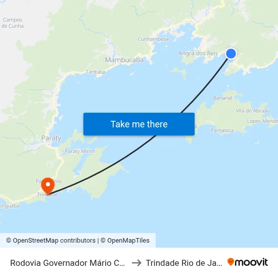 Rodovia Governador Mário Covas, 7114-7228 to Trindade Rio de Janeiro Brazil map