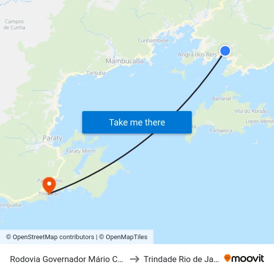 Rodovia Governador Mário Covas, 4969-5455 to Trindade Rio de Janeiro Brazil map