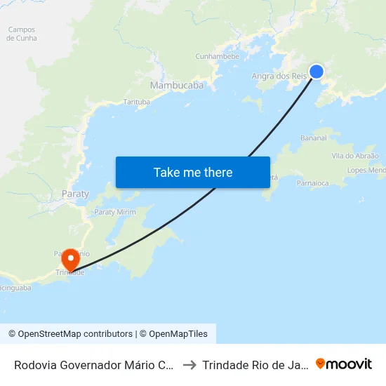 Rodovia Governador Mário Covas, 3525-3815 to Trindade Rio de Janeiro Brazil map