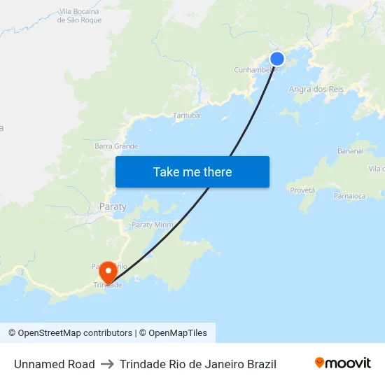 Unnamed Road to Trindade Rio de Janeiro Brazil map