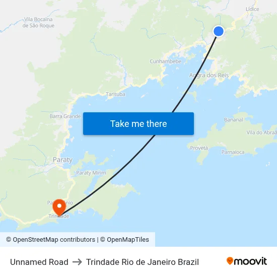 Unnamed Road to Trindade Rio de Janeiro Brazil map
