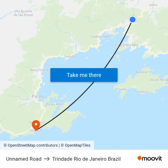 Unnamed Road to Trindade Rio de Janeiro Brazil map