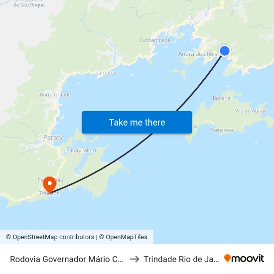 Rodovia Governador Mário Covas, 4388-4452 to Trindade Rio de Janeiro Brazil map