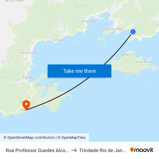 Rua Professor Guedes Alcoforado, 409 to Trindade Rio de Janeiro Brazil map