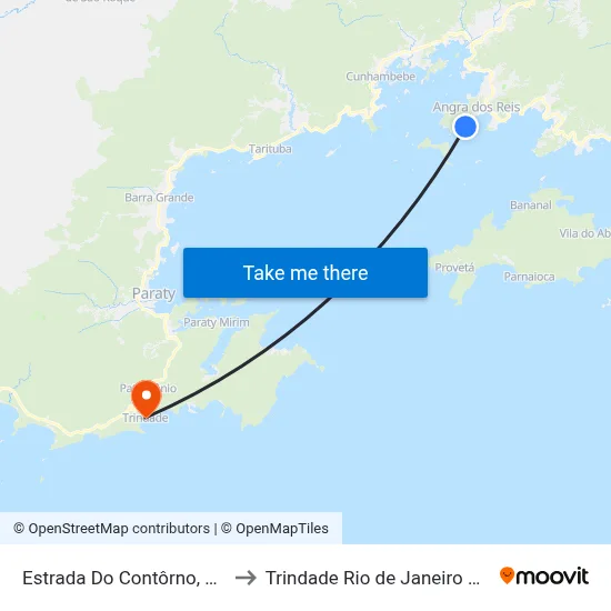Estrada Do Contôrno, 1426 to Trindade Rio de Janeiro Brazil map