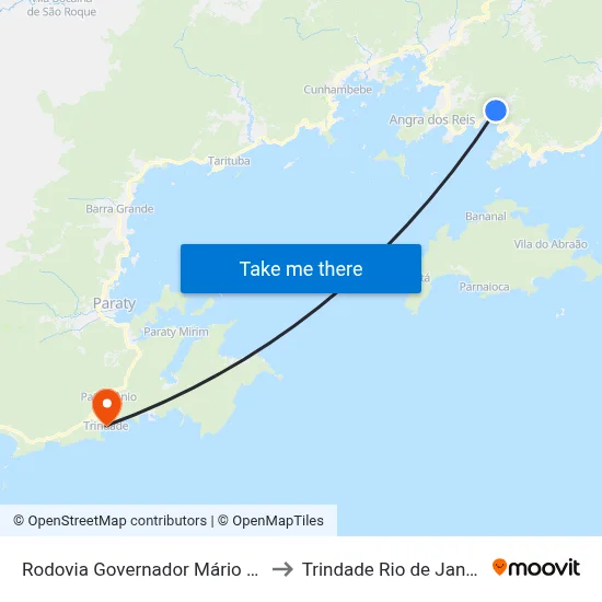 Rodovia Governador Mário Covas, 6885 to Trindade Rio de Janeiro Brazil map