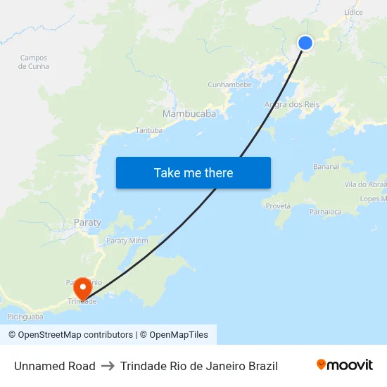 Unnamed Road to Trindade Rio de Janeiro Brazil map