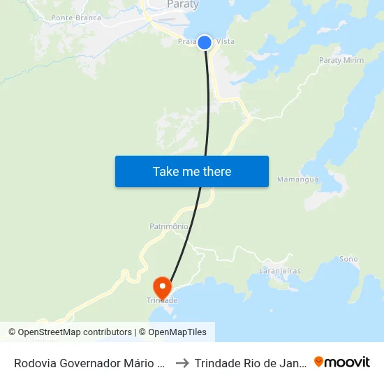 Rodovia Governador Mário Covas, 14533 to Trindade Rio de Janeiro Brazil map