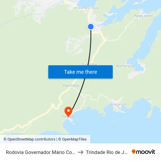 Rodovia Governador Mário Covas, 17695-18385 to Trindade Rio de Janeiro Brazil map