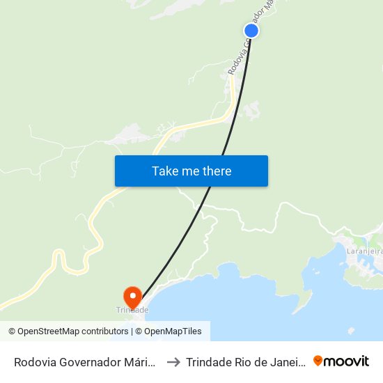 Rodovia Governador Mário Covas, 3 to Trindade Rio de Janeiro Brazil map