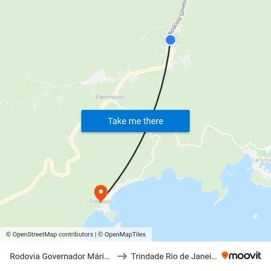 Rodovia Governador Mário Covas, 4 to Trindade Rio de Janeiro Brazil map