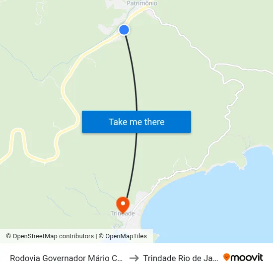 Rodovia Governador Mário Covas, 6667-6893 to Trindade Rio de Janeiro Brazil map