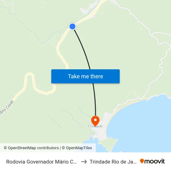 Rodovia Governador Mário Covas, 7073-7777 to Trindade Rio de Janeiro Brazil map