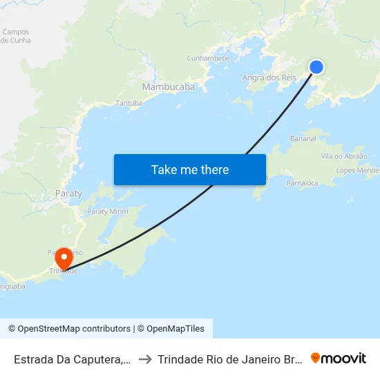 Estrada Da Caputera, 25 to Trindade Rio de Janeiro Brazil map