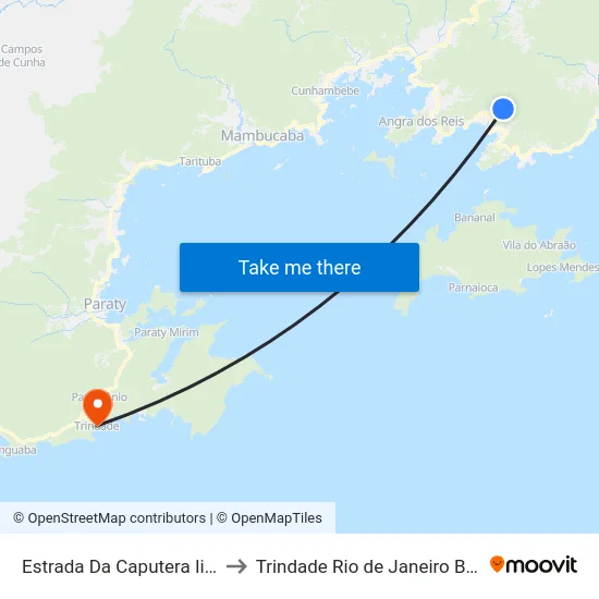 Estrada Da Caputera Ii, 75 to Trindade Rio de Janeiro Brazil map