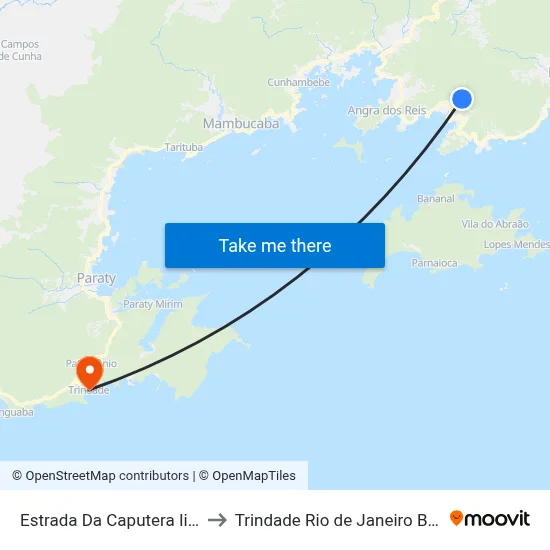 Estrada Da Caputera Ii, 75 to Trindade Rio de Janeiro Brazil map