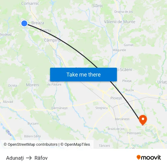 Adunați to Râfov map