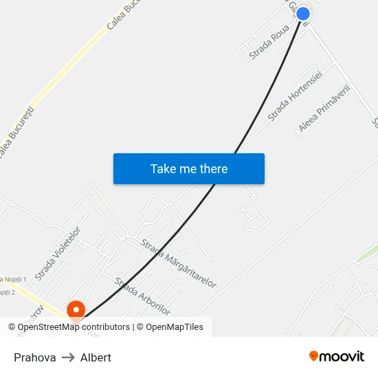 Prahova to Albert map