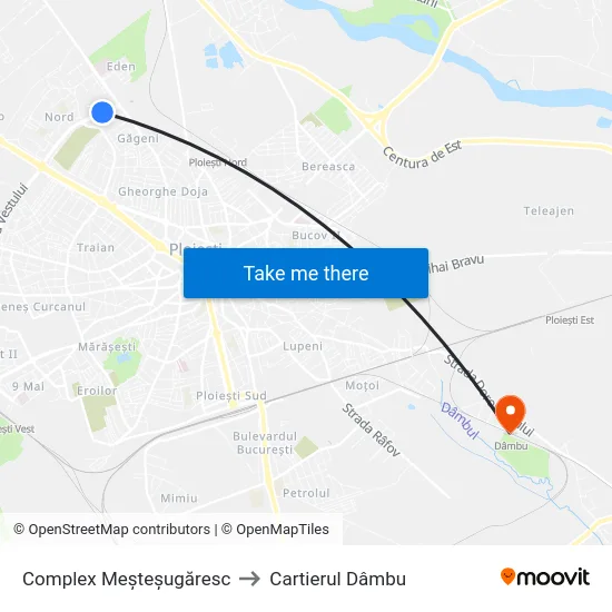 Complex Meșteșugăresc to Cartierul Dâmbu map