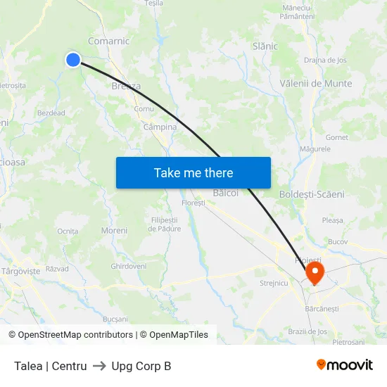 Talea | Centru to Upg Corp B map