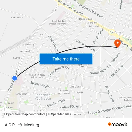 A.C.R. to Mediurg map