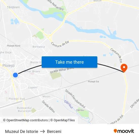 Muzeul De Istorie to Berceni map