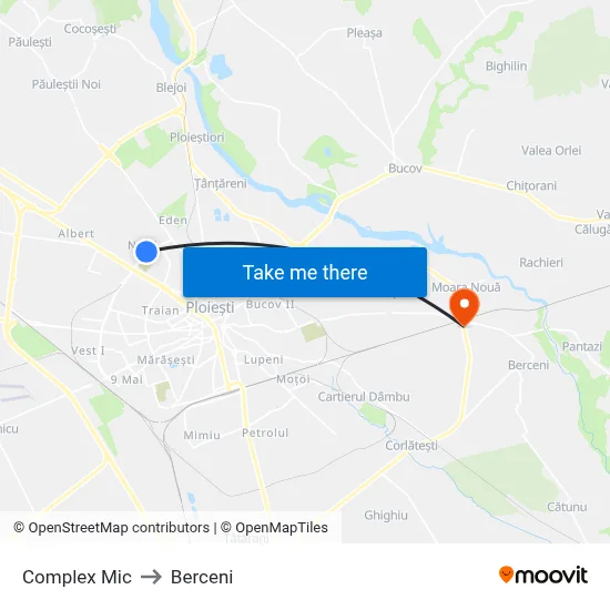 Complex Mic to Berceni map