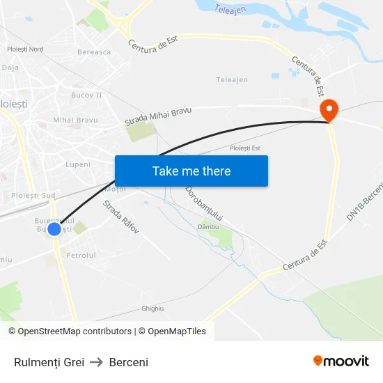 Rulmenți Grei to Berceni map