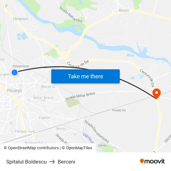 Spitalul Boldescu to Berceni map