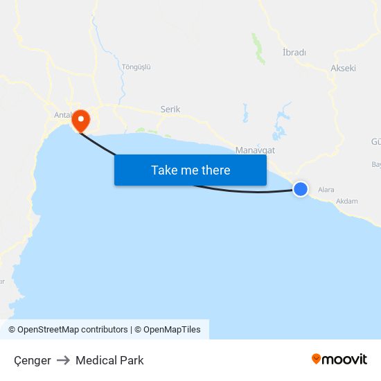 Çenger to Medical Park map