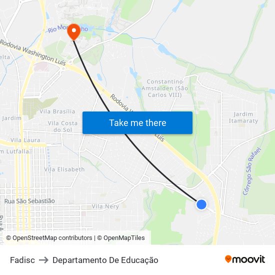 Fadisc to Departamento De Educação map