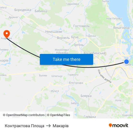 Контрактова Площа to Макарів map