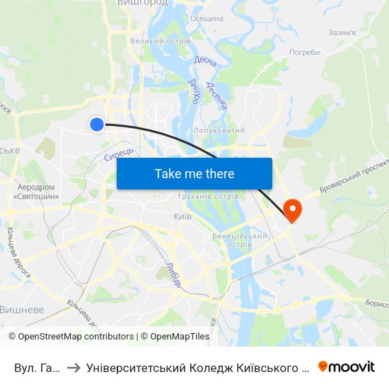 Вул. Галицька to Університетський Коледж Київського Університету Ім. Б. Грінченка map