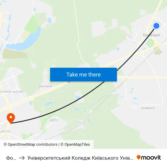 Форум to Університетський Коледж Київського Університету Ім. Б. Грінченка map