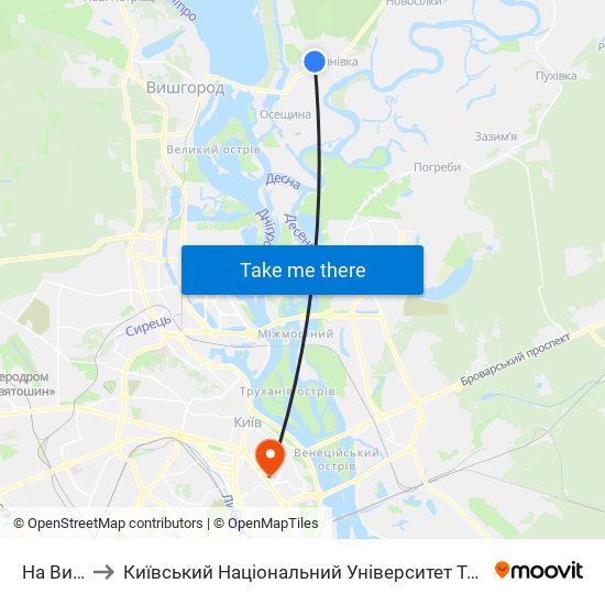 На Вимогу to Київський Національний Університет Технологій Та Дизайну map