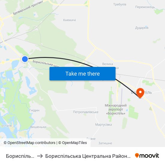 Бориспільська to Бориспільська Центральна Районна Лікарня map