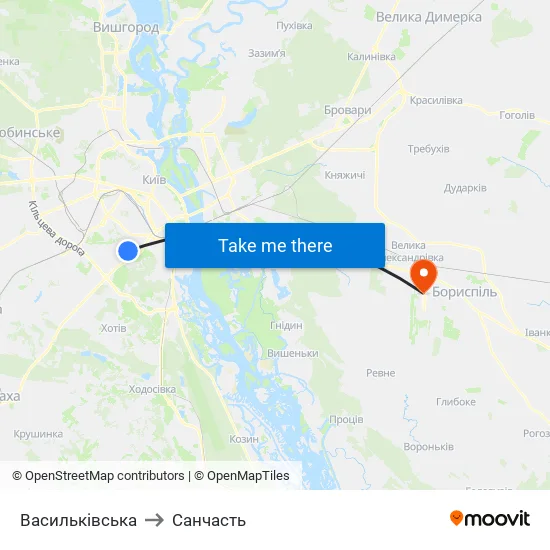 Васильківська to Санчасть map