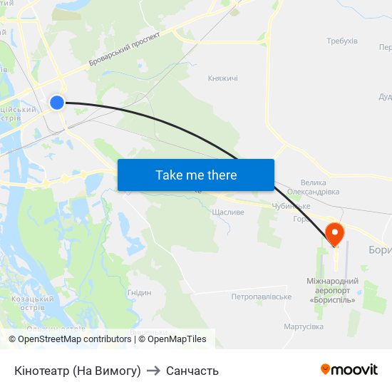 Кінотеатр (На Вимогу) to Санчасть map